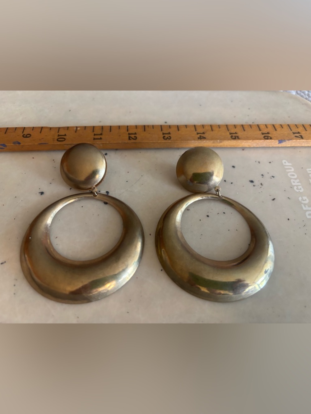 Vintage 60s Hoop Clip Earrings